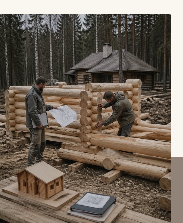 Проектирование и строительство домов из бревна в Челябинске